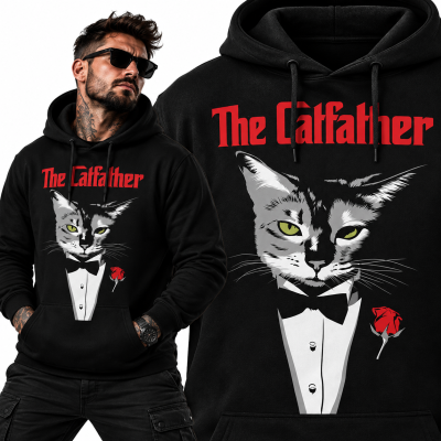 BLUZA Z KAPTUREM THE CATFATHER